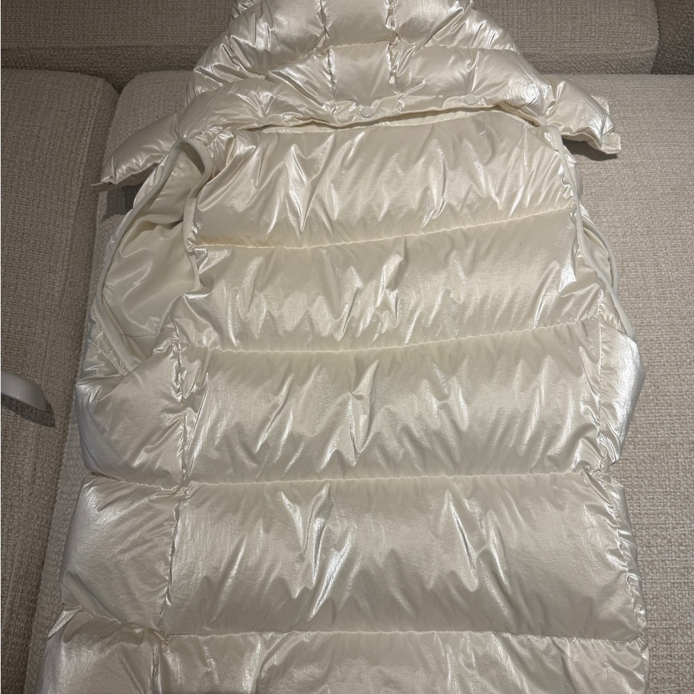 Moncler Shiny Cream Puffer Vest - Picture 3 of 9